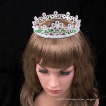 Blumenentwurfsfrauen tiara reizend rhinestonekrone